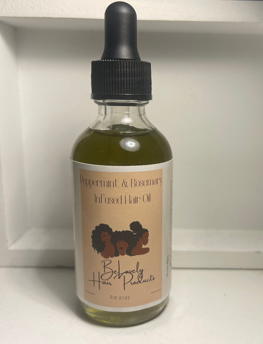 Peppermint & Rosemary Infused Hair Oil